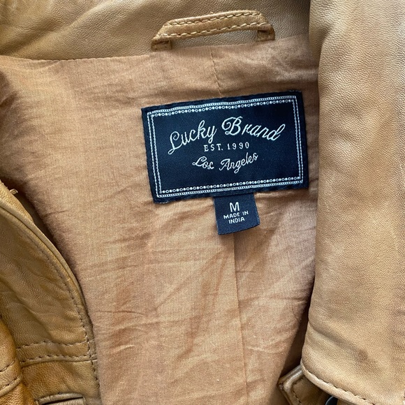 Lucky Brand Brown Leather Jacket - Picture 3 of 5